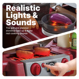 Grand Walk-In Kitchen Plastic Play Kitchen and Kid Grill, Brown
