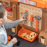 Pro Play Toddler Workshop & Utility Bench and Plastic Kid Tool Bench and 76 Piece Playset