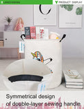 Laundry Basket Canvas Fabric Collapsible Organizer Basket for Storage Bin Toy Bins Gift Baskets Bedroom Clothes Children Nursery Hamper((Danceing Unicorn)