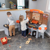 Pro Play Toddler Workshop & Utility Bench and Plastic Kid Tool Bench and 76 Piece Playset