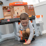 Pro Play Toddler Workshop & Utility Bench and Plastic Kid Tool Bench and 76 Piece Playset