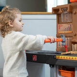 Pro Play Toddler Workshop & Utility Bench and Plastic Kid Tool Bench and 76 Piece Playset