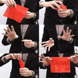 Fashion Finger Magic Tricks Phantasy Props Close up Vanish Appearing Plastic Finger Thumb Tip Red Silk Clothing