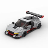 MOC-69755 R8 GT Racing Sports Car Vehicle Racer Building Blocks Brick Creative Garage Toys for Boys
