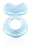 Silicone Teethe-Eez Teether with Bristles, Includes Hygienic Case, Blue