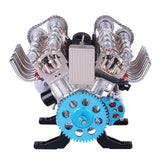 Teching V8 Mechanical Metal Assembly DIY Car Engine Model Kit 500+Pcs Educational Experiment Toy