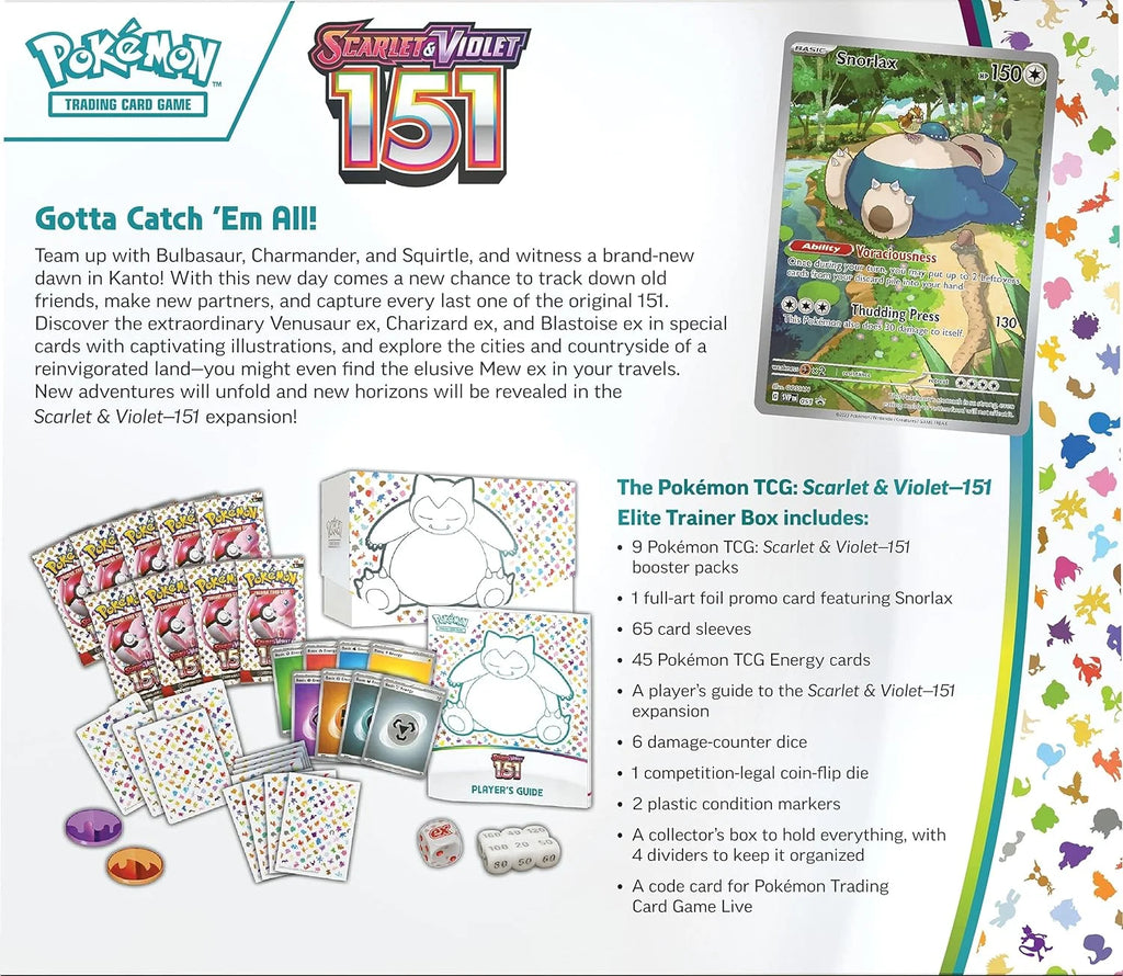 Trading Card Games Scarlet & Violet 3.5 151 Elite Trainer Box – Playnexa  Kids