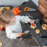 Pro Play Toddler Workshop & Utility Bench and Plastic Kid Tool Bench and 76 Piece Playset