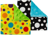 Crinkle Squares Baby Toys, 6 Inch X 6 Inch, Dots, 2 Pack