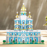 3737PCS Smolny Church Model Building Blocks World Famous Attractions Architectural Street View Bricks DIY Toys Holiday Gifts