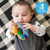 Teether-Pillar Rattle and Chill Teething Toy, Ages 3 Months +