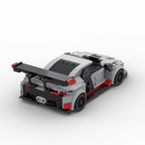MOC-69755 R8 GT Racing Sports Car Vehicle Racer Building Blocks Brick Creative Garage Toys for Boys