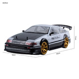 EBORUI RC Car 1:10 4WD AE86 RC Sport Racing Drift Car 70Km/H High Speed Remote Control Car + Extra Drift Tires Drift Car RTR