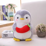 1PCS 25/45Cm Creative Hugging Fruit Penguin Plush Stuffed Toys Kawaii Software Couple Penguin Plush Doll Kids Toy Home Decor