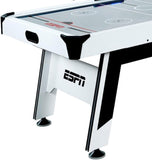 72'' Indoor High-Gloss Air Powered Hockey Arcade Game Table with Table Tennis Conversion Top, LED Scorer with Sounds, and Accessory Holder