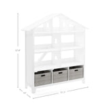 Living & Learning Kids Dollhouse Bookcase 57.8" H X 51.7'' W