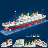 4404PCS Titanic Building Blocks Cruise Ship Mini Assemble Bricks Model Toys Kits Desktop Decoration Ornaments Gifts for Adults