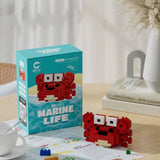 Creative Mini Ocean Animal Model Building Blocks Toys DIY Assembling Building Blocks Children'S Educational Set Christmas Toys