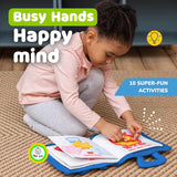 Busy Book for Toddlers 1–3, Quiet Travel Activity Book for Airplane and Car Rides, My Quiet Book Montessori Toy for 1 Year Old, No Noise Busy Board, Gift for Boys and Girls