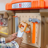Pro Play Toddler Workshop & Utility Bench and Plastic Kid Tool Bench and 76 Piece Playset