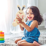 Bunny Plush Stuffed Animal Rabbit Doll Stuffed Plushies Toy Skin Friendly Rabbit Stuffed Animal Plushies Toy for Bedroom Dining