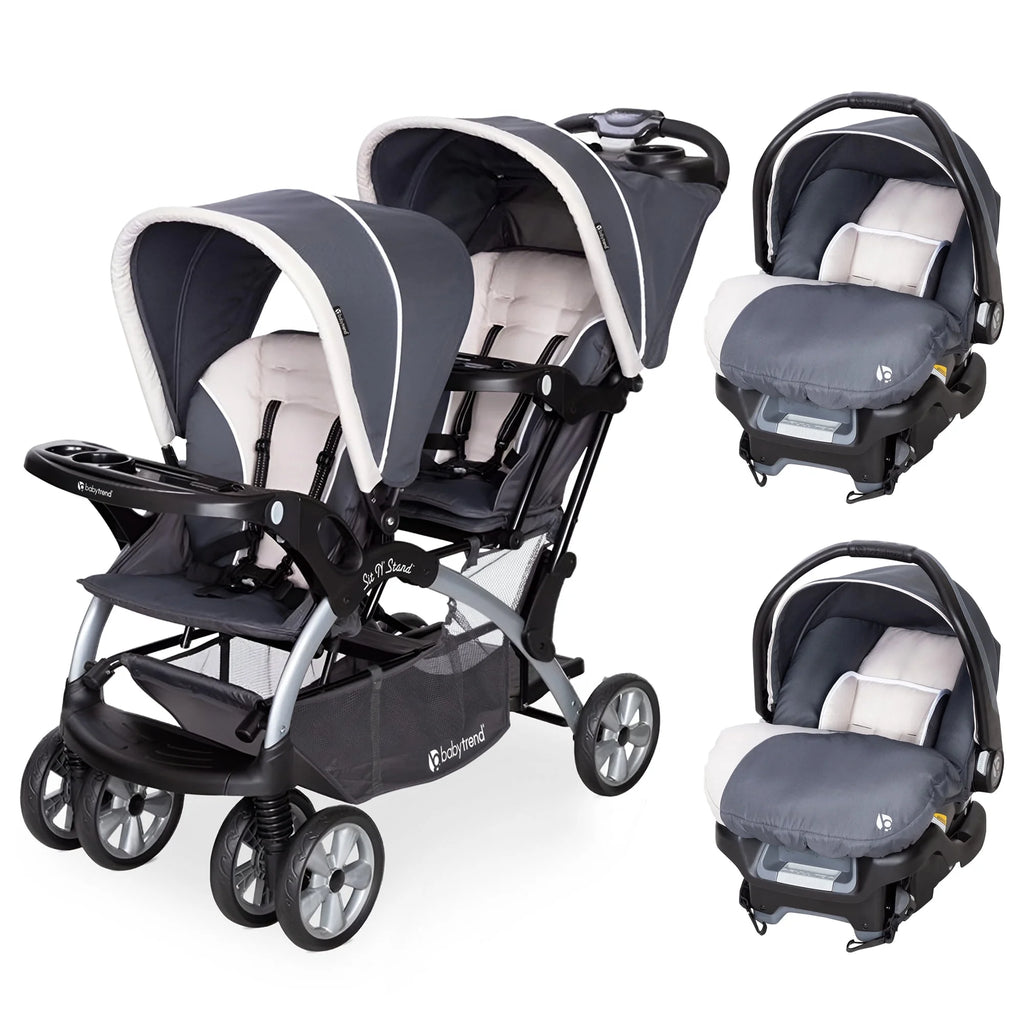 baby trend ally 35 car seat Double Stroller & 2 Ally 35 Infant Car Seat Combo Set, Magnolia – Playnexa Kids