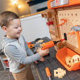 Pro Play Toddler Workshop & Utility Bench and Plastic Kid Tool Bench and 76 Piece Playset