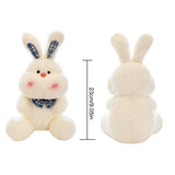 Bunny Plush Stuffed Animal Rabbit Doll Stuffed Plushies Toy Skin Friendly Rabbit Stuffed Animal Plushies Toy for Bedroom Dining