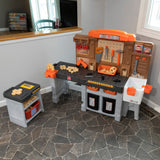 Pro Play Toddler Workshop & Utility Bench and Plastic Kid Tool Bench and 76 Piece Playset