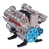 Teching V8 Mechanical Metal Assembly DIY Car Engine Model Kit 500+Pcs Educational Experiment Toy