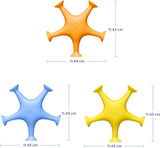 Starfish Stretch and Suction Bath Toys, Baby Bath Accessory, Water Toys for Toddler Bath Time, Fun Baby Water Toys, Set of 3
