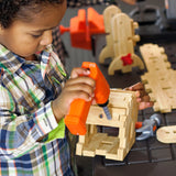 Pro Play Toddler Workshop & Utility Bench and Plastic Kid Tool Bench and 76 Piece Playset