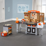 Pro Play Toddler Workshop & Utility Bench and Plastic Kid Tool Bench and 76 Piece Playset