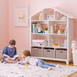 Living & Learning Kids Dollhouse Bookcase 57.8" H X 51.7'' W