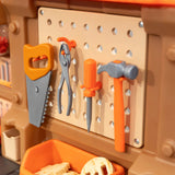Pro Play Toddler Workshop & Utility Bench and Plastic Kid Tool Bench and 76 Piece Playset