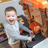 Pro Play Toddler Workshop & Utility Bench and Plastic Kid Tool Bench and 76 Piece Playset