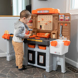 Pro Play Toddler Workshop & Utility Bench and Plastic Kid Tool Bench and 76 Piece Playset