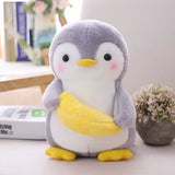 1PCS 25/45Cm Creative Hugging Fruit Penguin Plush Stuffed Toys Kawaii Software Couple Penguin Plush Doll Kids Toy Home Decor