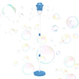 Bubble Machine Vertical Bubble Maker Automatic Bubble Machine with Light for Birthday Outdoor Wedding Christmas Party