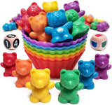 Deluxe Counting & Sorting Bears Game Set - Montessori Fine Motor Learning Jumbo Toys with Stacking Cups, 60 Preschool Math Manipulatives, 2 Toddler Games Dice, Toy Storage & Activities Ebook