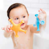 Starfish Stretch and Suction Bath Toys, Baby Bath Accessory, Water Toys for Toddler Bath Time, Fun Baby Water Toys, Set of 3