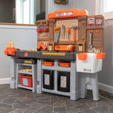 Pro Play Toddler Workshop & Utility Bench and Plastic Kid Tool Bench and 76 Piece Playset