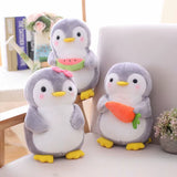 1PCS 25/45Cm Creative Hugging Fruit Penguin Plush Stuffed Toys Kawaii Software Couple Penguin Plush Doll Kids Toy Home Decor