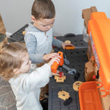 Pro Play Toddler Workshop & Utility Bench and Plastic Kid Tool Bench and 76 Piece Playset