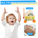 Wooden Activity Cube 7-In-1 Montessori Toy Multipurpose Educational Learning ...
