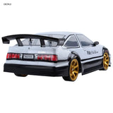 EBORUI RC Car 1:10 4WD AE86 RC Sport Racing Drift Car 70Km/H High Speed Remote Control Car + Extra Drift Tires Drift Car RTR