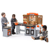 Pro Play Toddler Workshop & Utility Bench and Plastic Kid Tool Bench and 76 Piece Playset