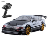 EBORUI RC Car 1:10 4WD AE86 RC Sport Racing Drift Car 70Km/H High Speed Remote Control Car + Extra Drift Tires Drift Car RTR