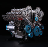 Teching V8 Mechanical Metal Assembly DIY Car Engine Model Kit 500+Pcs Educational Experiment Toy