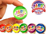 Light up Rubber Spike Balls (Pack of 4 with Flashing Lights) | Great Fidget Toy for Kids | Bulk Bouncing Sensory Balls | plus 1 Bouncy Ball. #695-4P